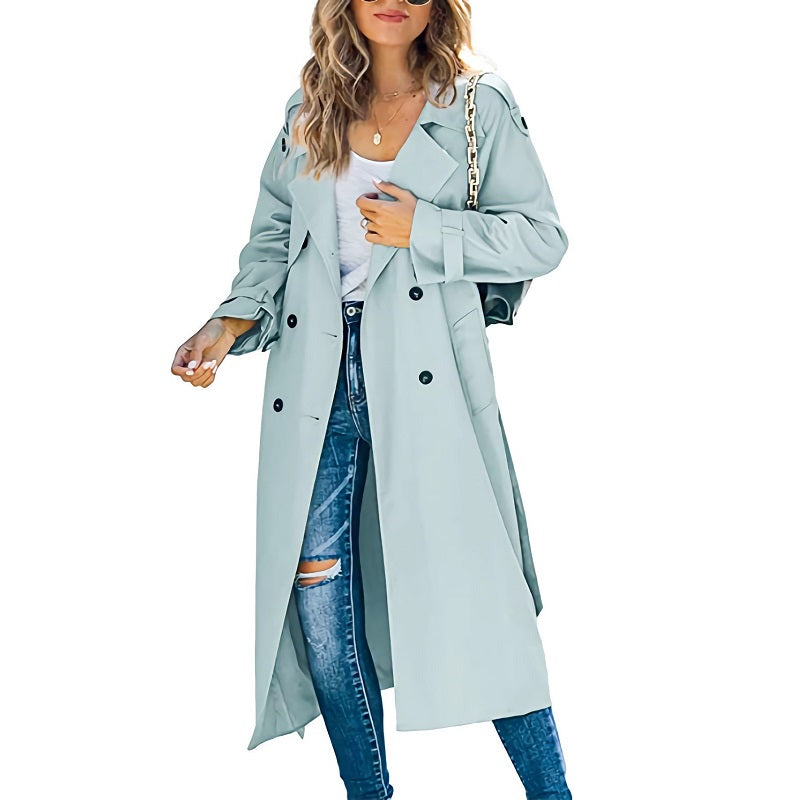 Valenzora | Langer Trenchcoat für Damen