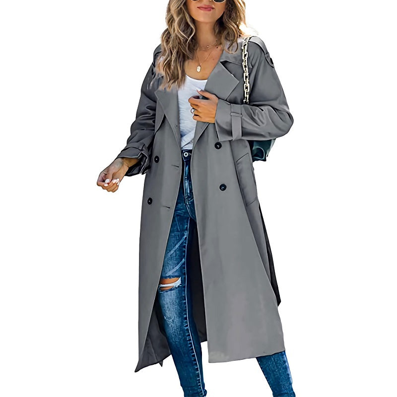 Valenzora | Women's Long Trench Coat