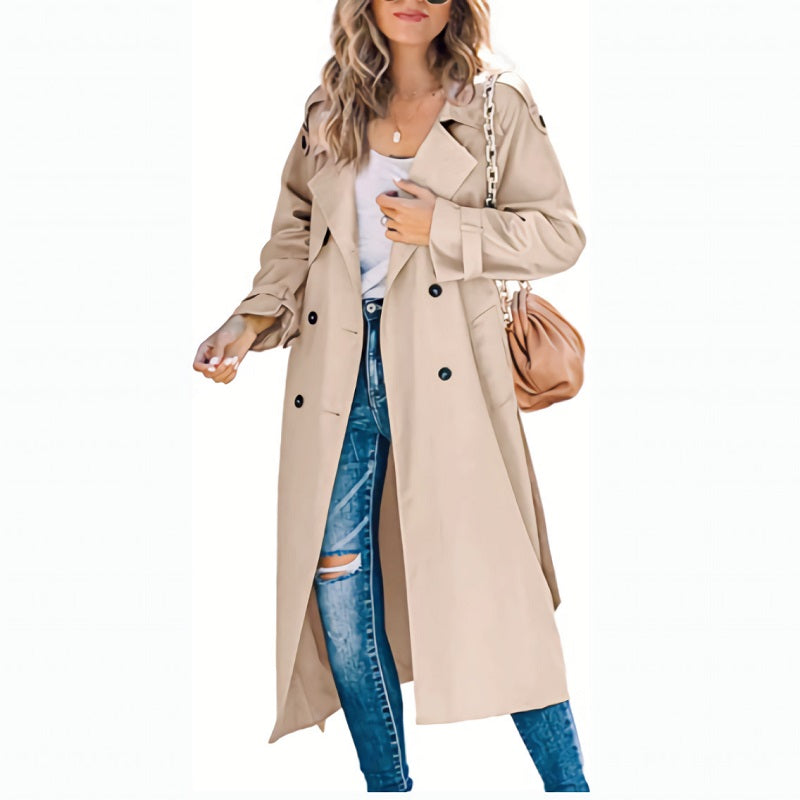 Valenzora | Langer Trenchcoat für Damen