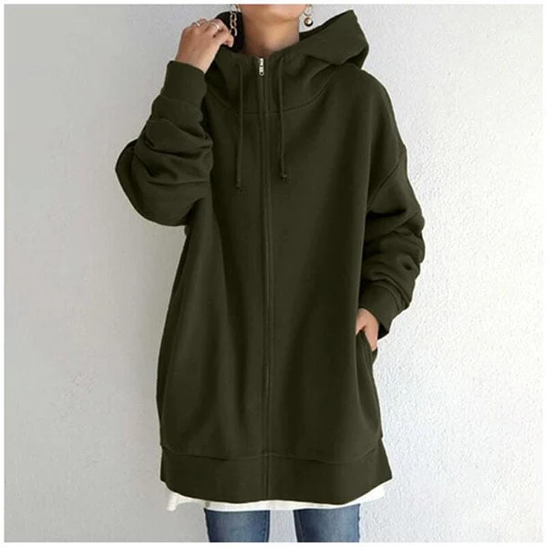 Autumn/Winter zip-up hoodie