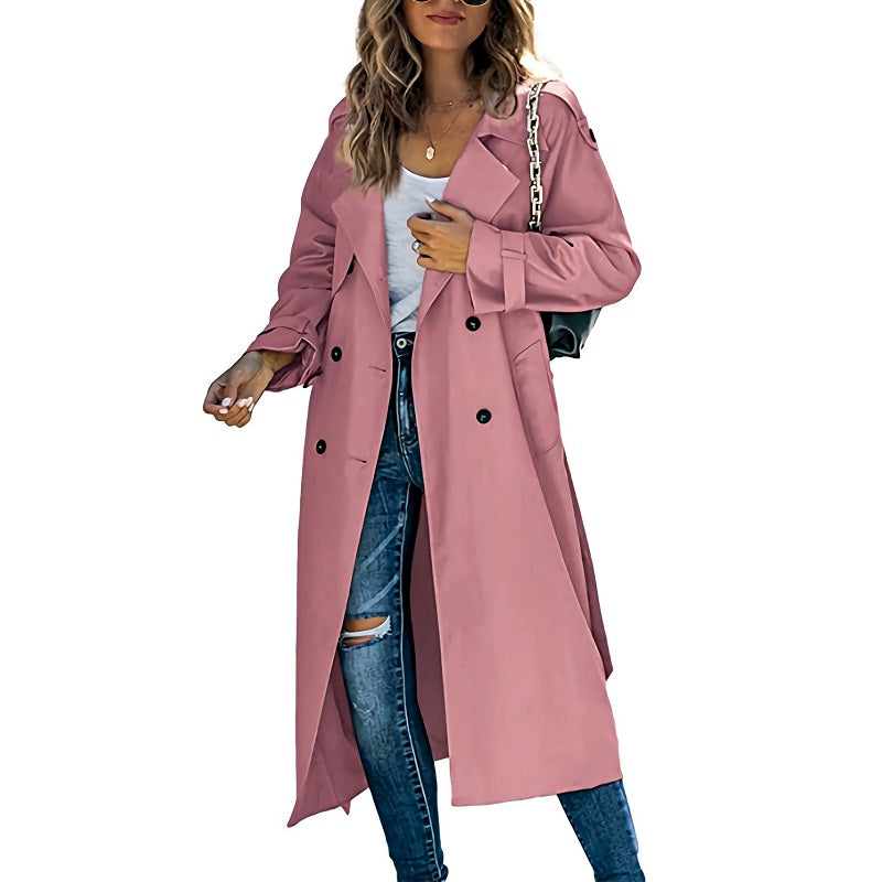 Valenzora | Premium Trenchcoat lang für Damen