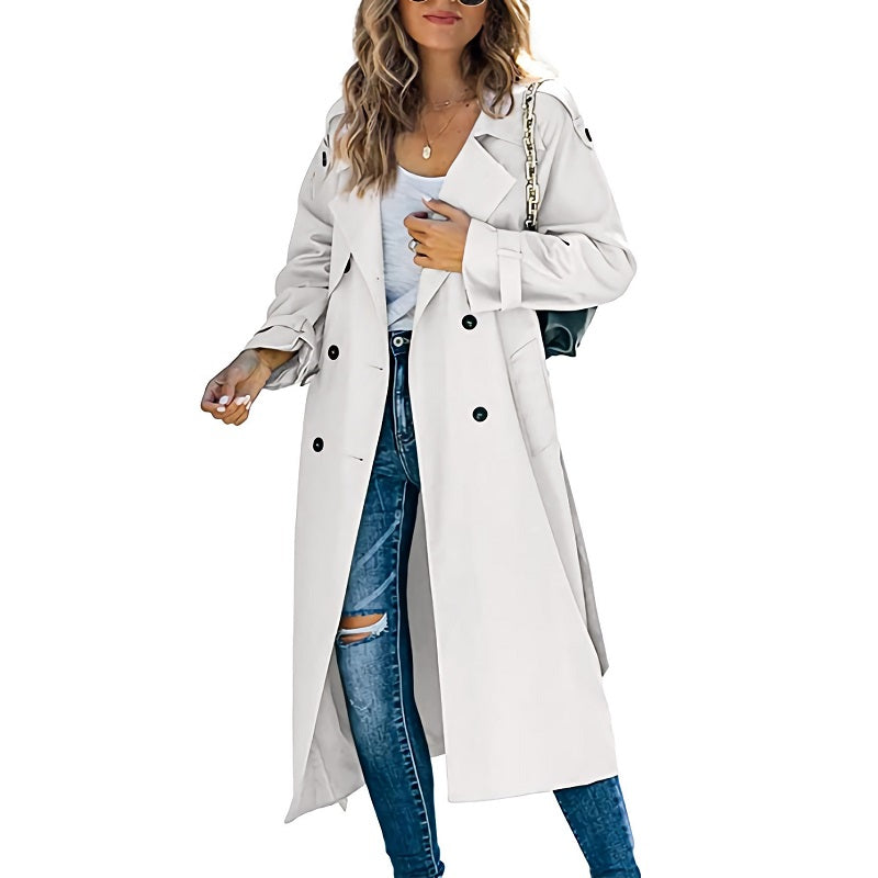 Valenzora | Premium Trenchcoat lang für Damen