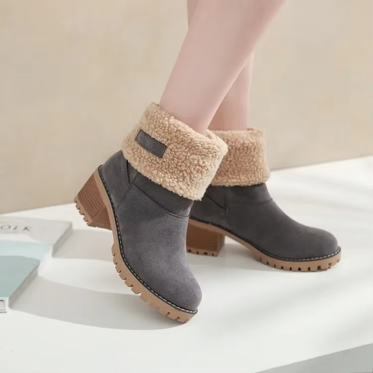 Valenzora | Stylish Warm Leather Snow Boots