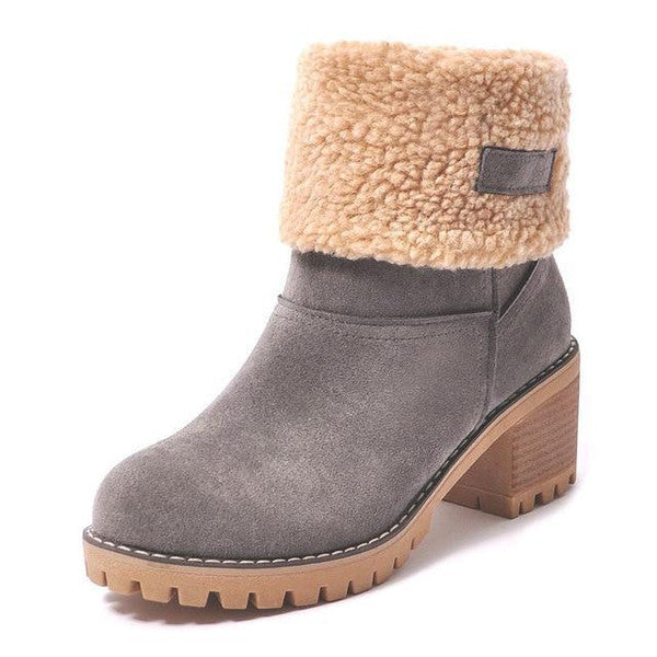 Valenzora | Stylish Warm Leather Snow Boots