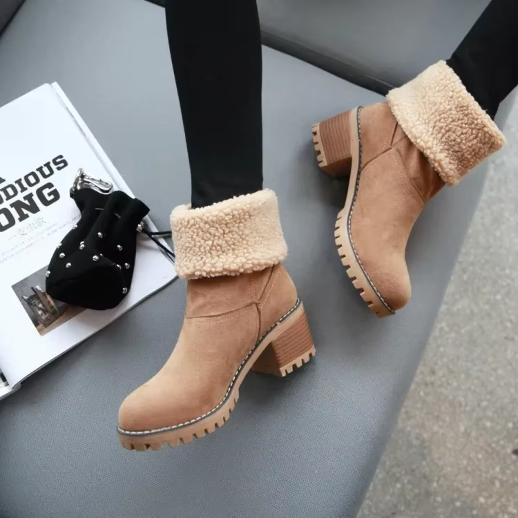 Valenzora | Stylish Warm Leather Snow Boots