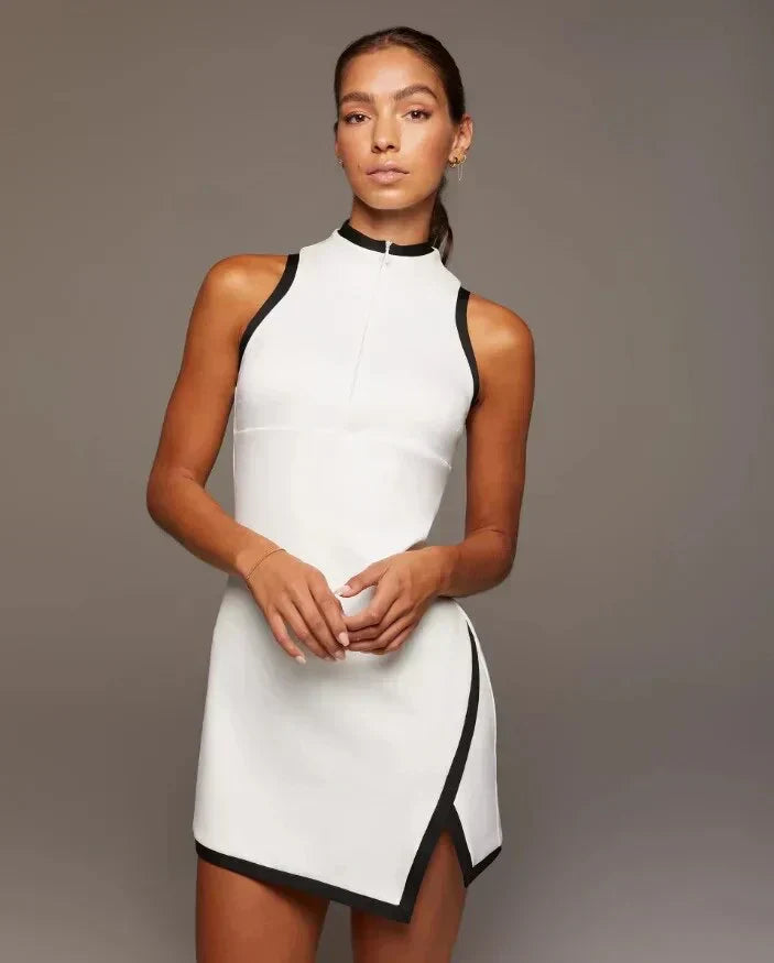 Valenzora | Tennis-Minikleid mit Frontreißverschluss