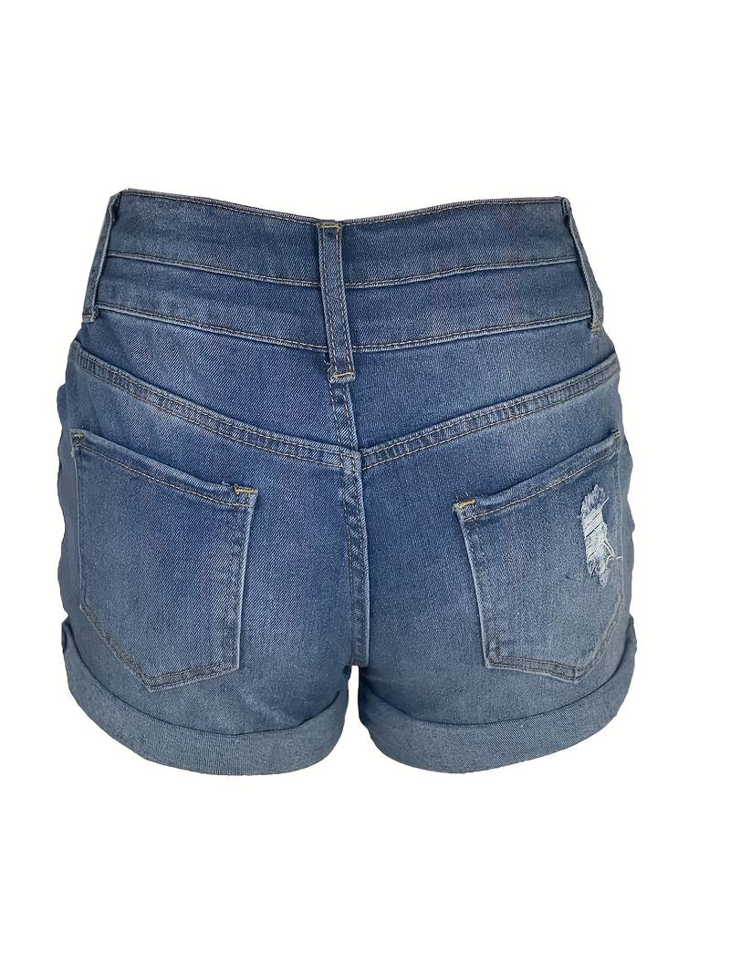 Valenzora | Spring/Summer Ripped Denim Shorts