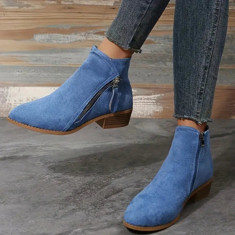 Valenzora | Stylish vegan leather ankle boots