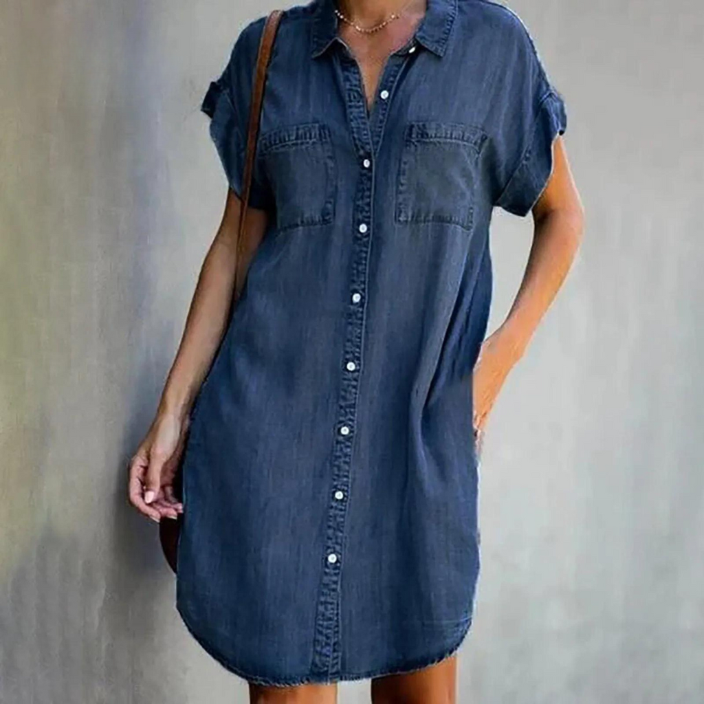 Valenzora | Elegantes Jeanskleid