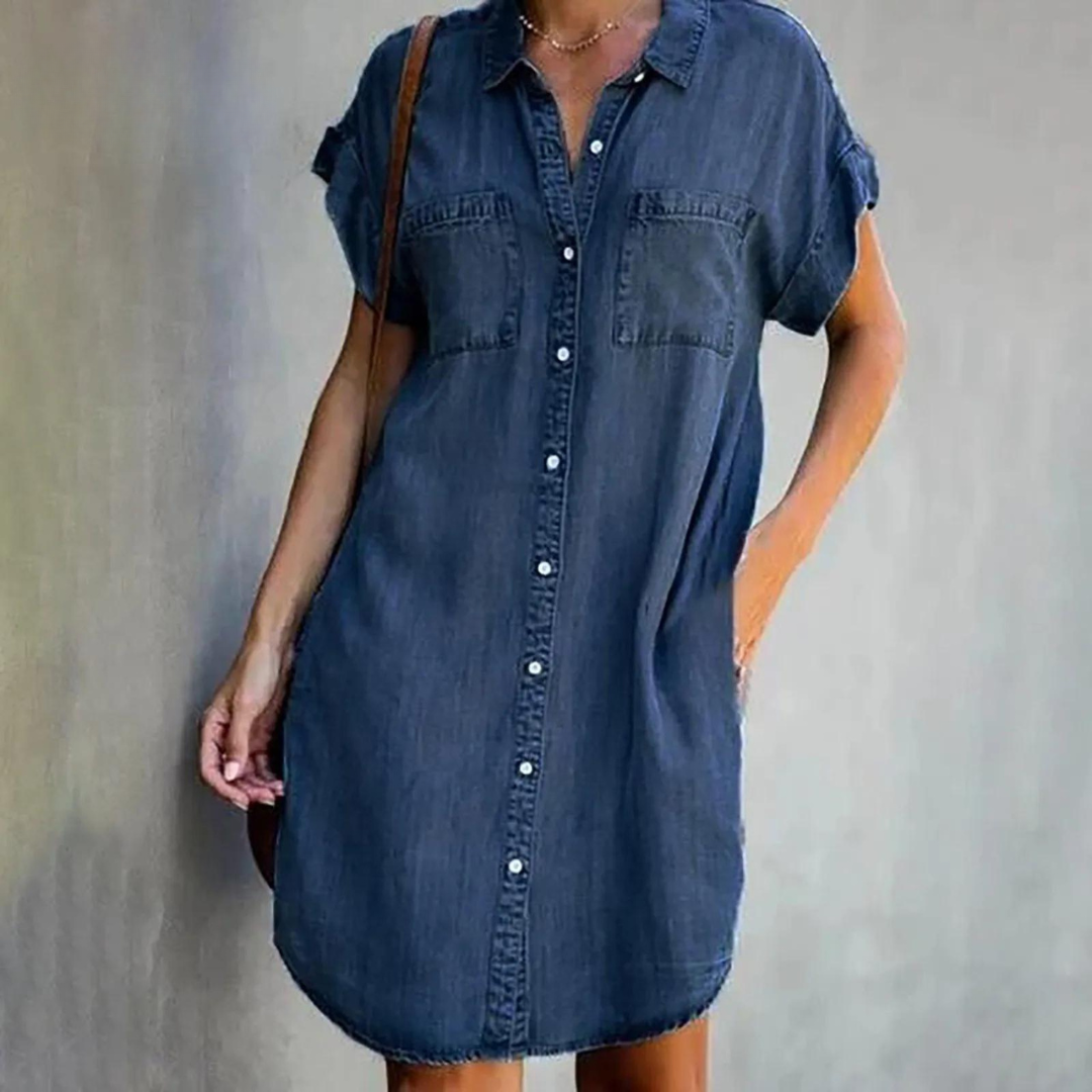 Valenzora | Elegantes Jeanskleid