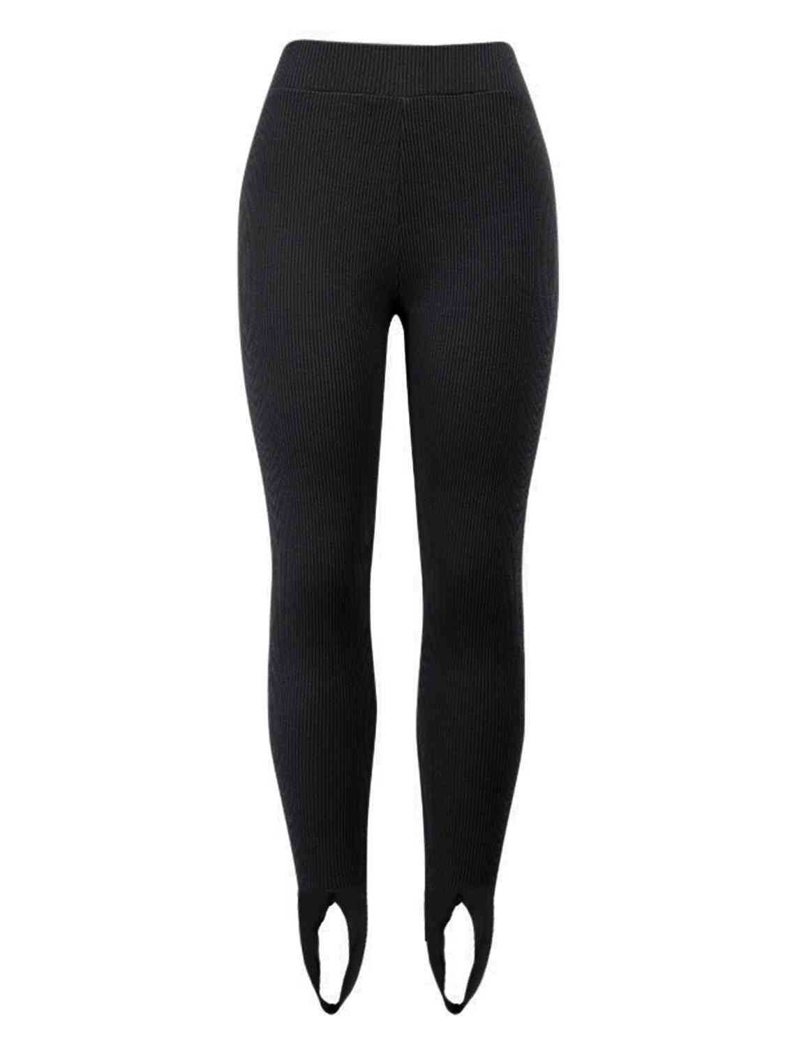 Valenzora | Ribbed Mid-Waist Leggings