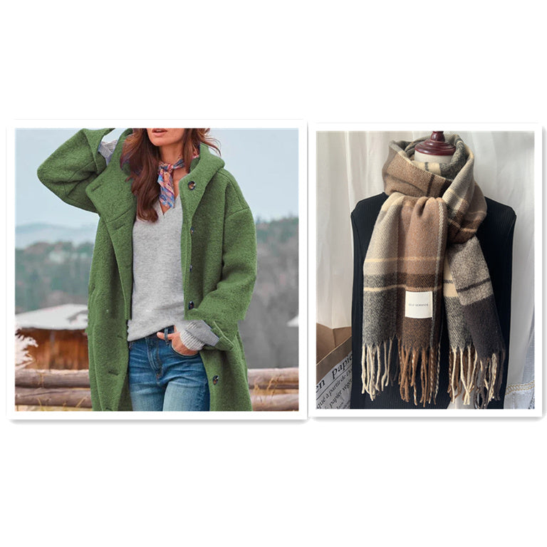Valenzora | eleganter, einfarbiger Mantel