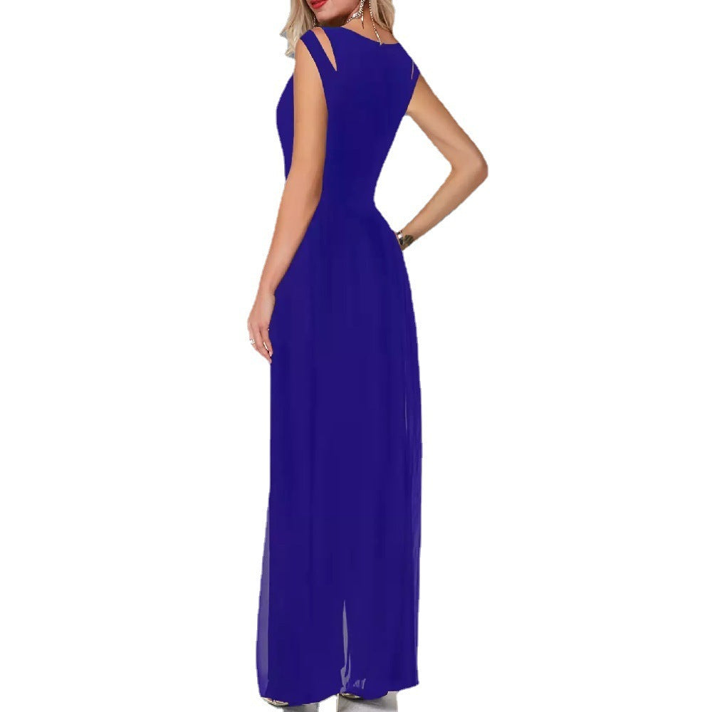 Valenzora | Solid Color Women's Jumpsuit Made of Milk Silk