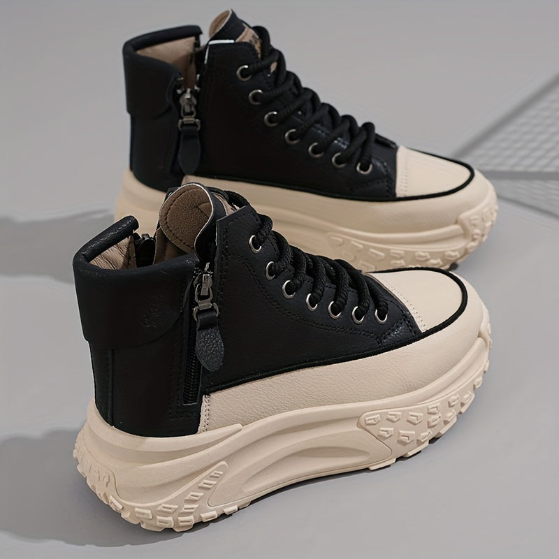 Valenzora | Lässige Plateau-Knöchelsneaker