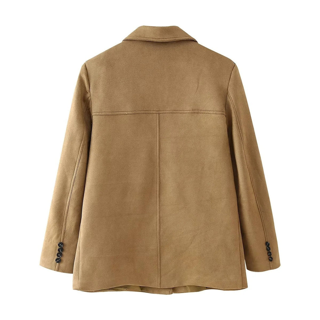 Valenzora | Retro braune Damenjacke