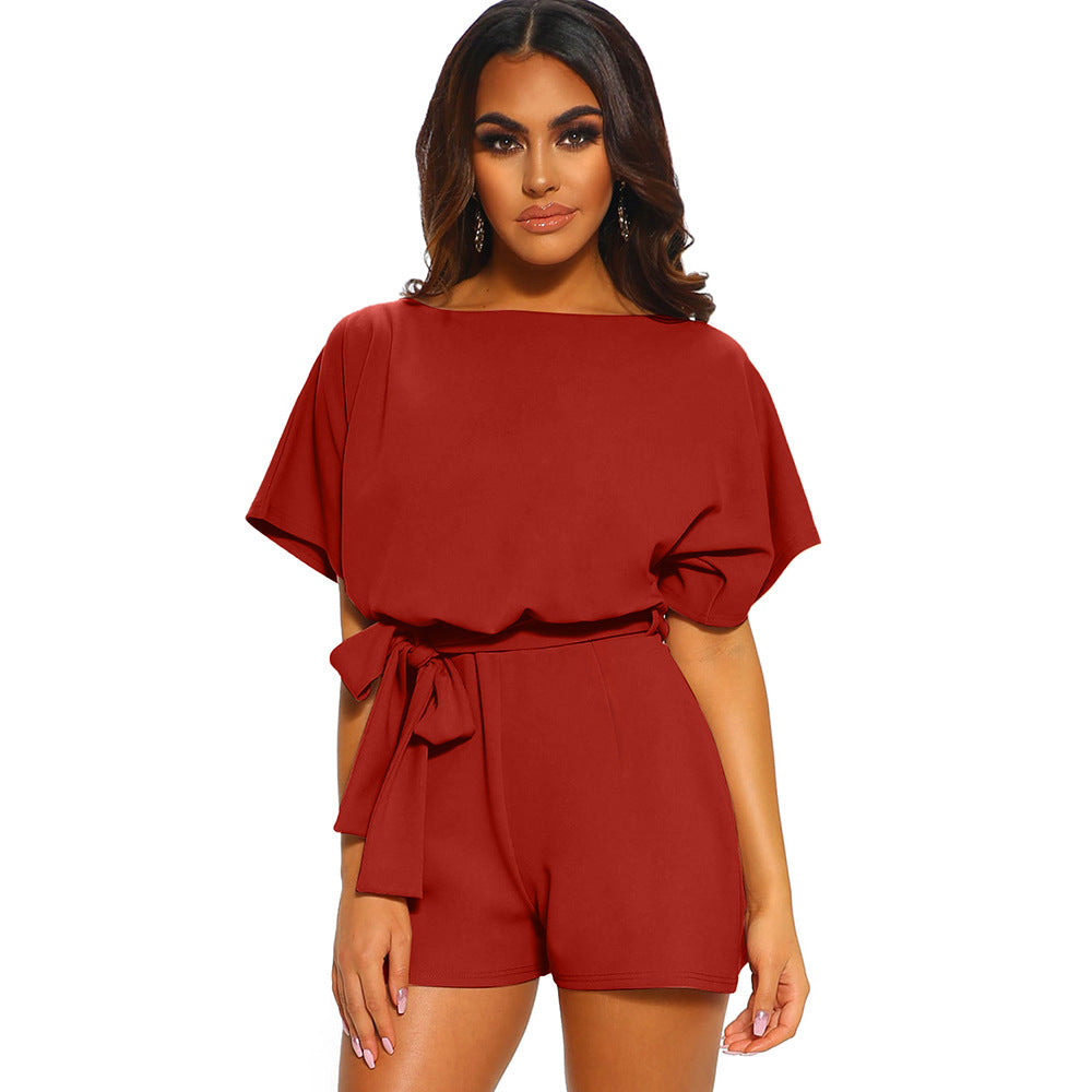 Valenzora overall with round neckline for women