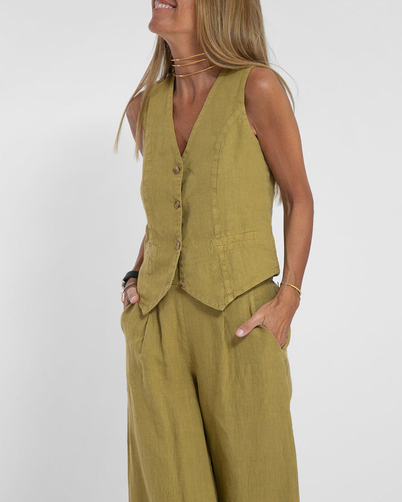 Valenzora | Women's Elegant 2-Piece Linen Set