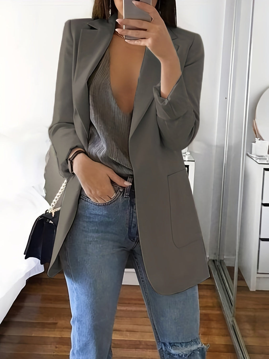 Valenzora | Lässiger Blazer in großen Größen