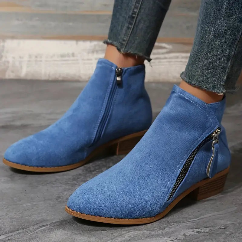 Valenzora | Stylish vegan leather ankle boots