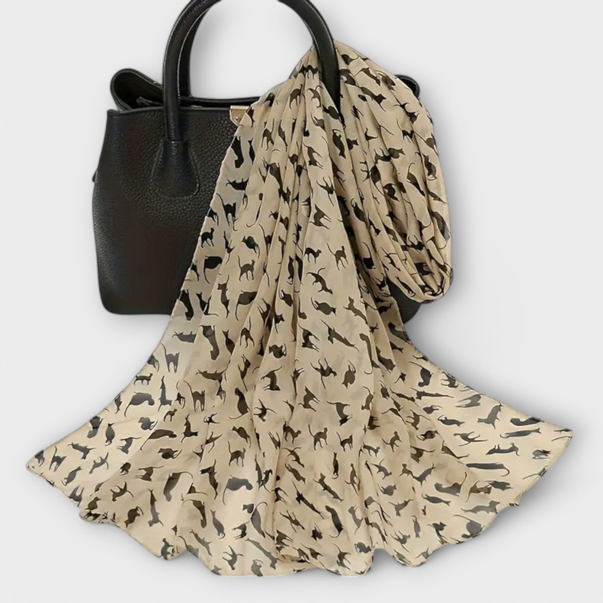 Valenzora | Schal aus Leopard-Chiffon