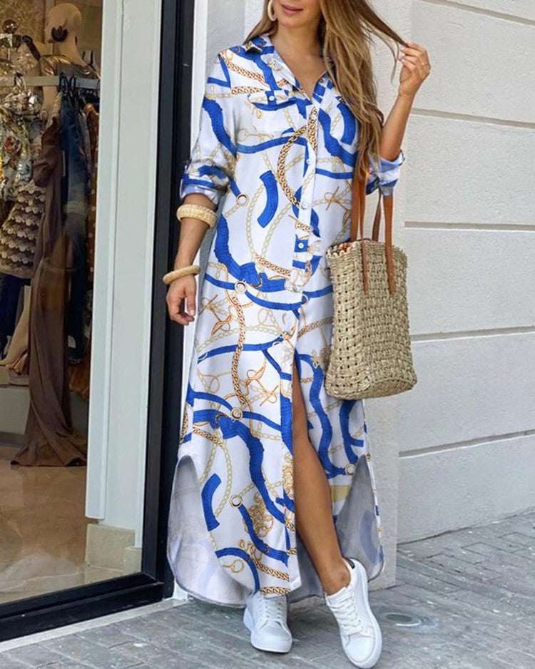 Valenzora | Spring and summer fashion sexy blouse long skirt dress