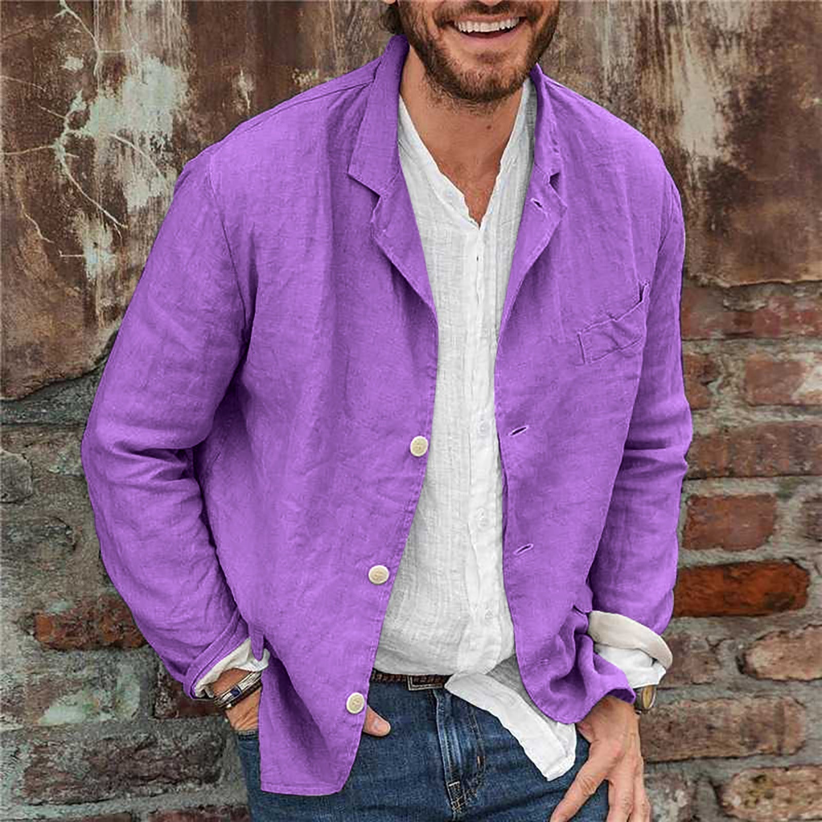 Valenzora | Casual cotton and linen jacket