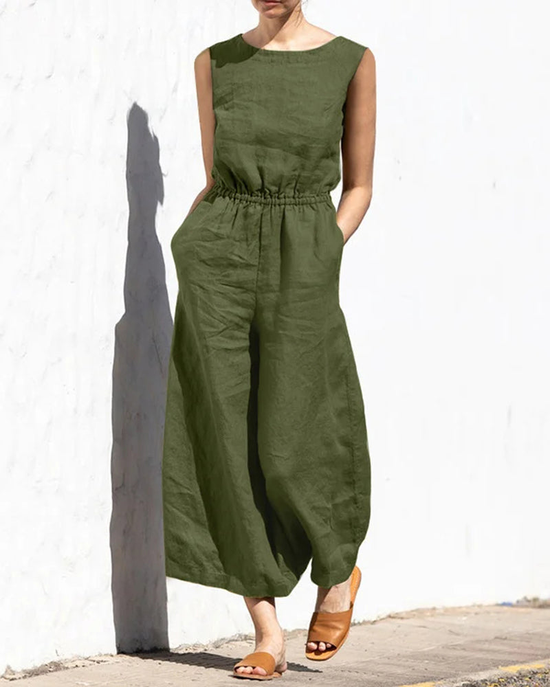 Valenzora | Classic Cotton Jumpsuit