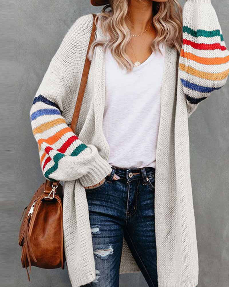 LOOSELY KNITTED COAT
