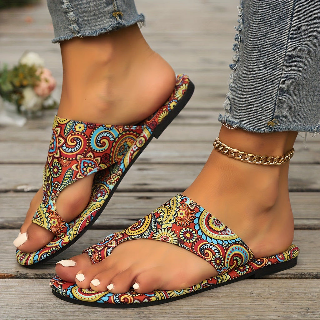 Valenzora | Floral Flip Flops for Women