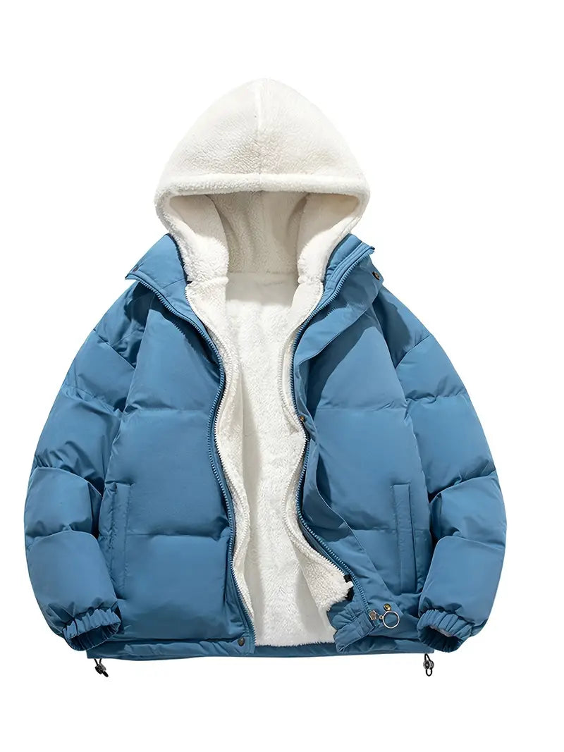 Valenzora | Langärmlige Fleece-Kapuzenjacke mit Taschen