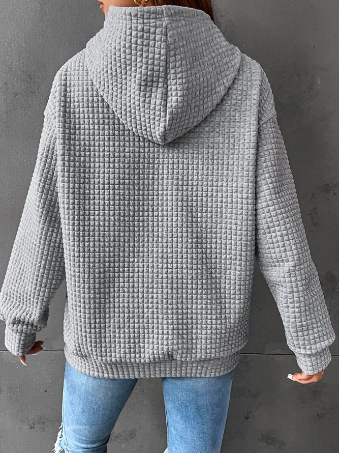 Valenzora | Lässiger einfarbiger Hoodie für Damen