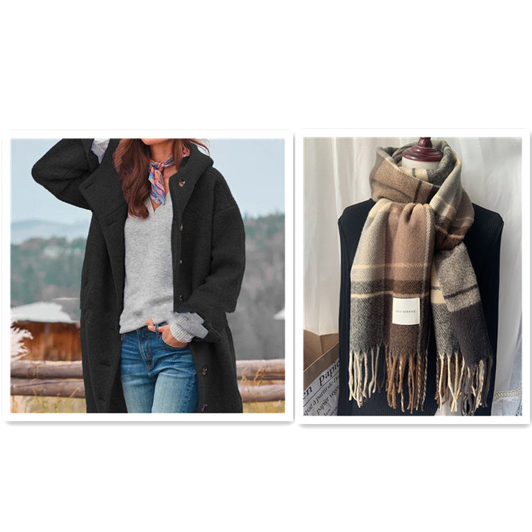 Valenzora | eleganter, einfarbiger Mantel