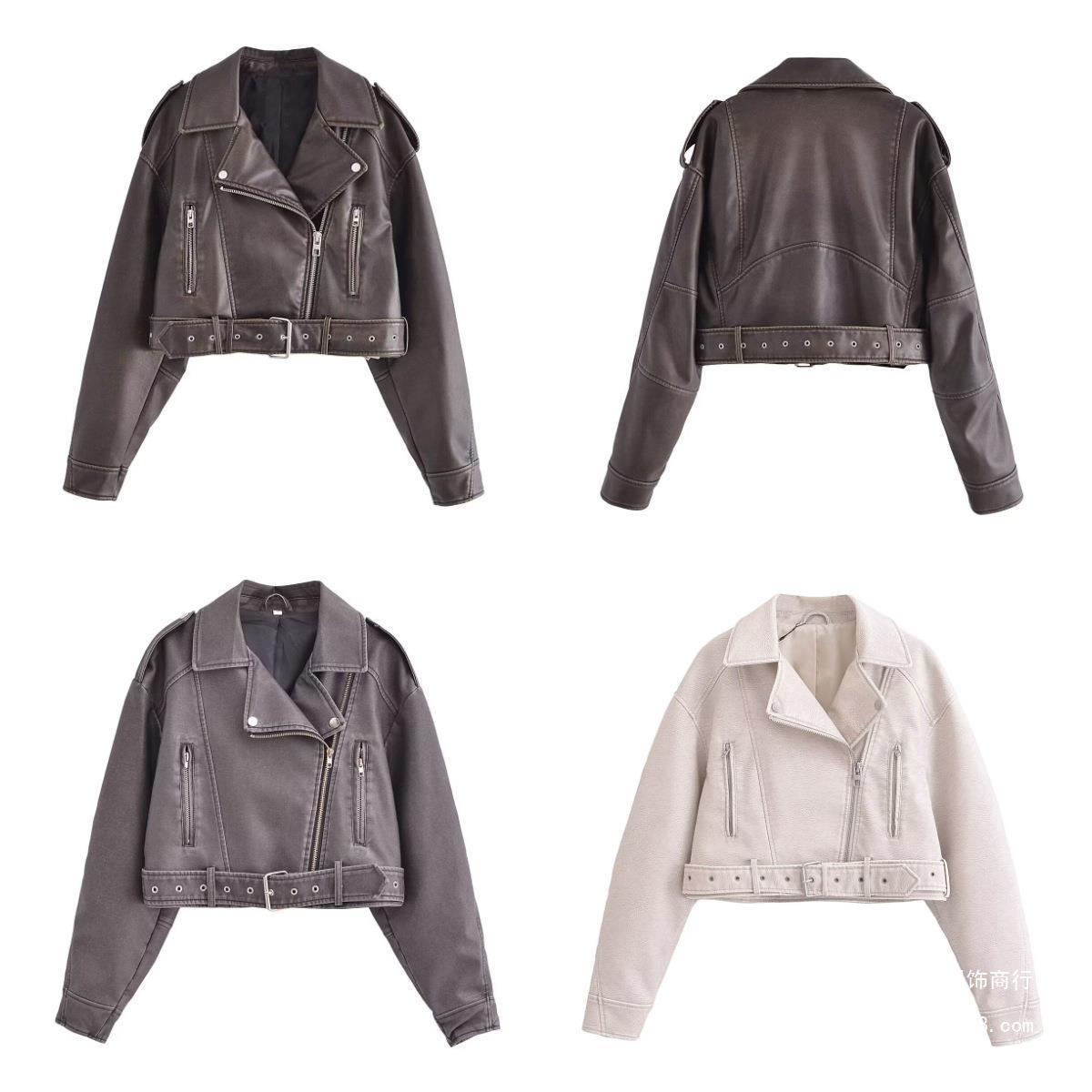 Valenzora | Waschbare Übergangs-Lederjacke für Damen*
