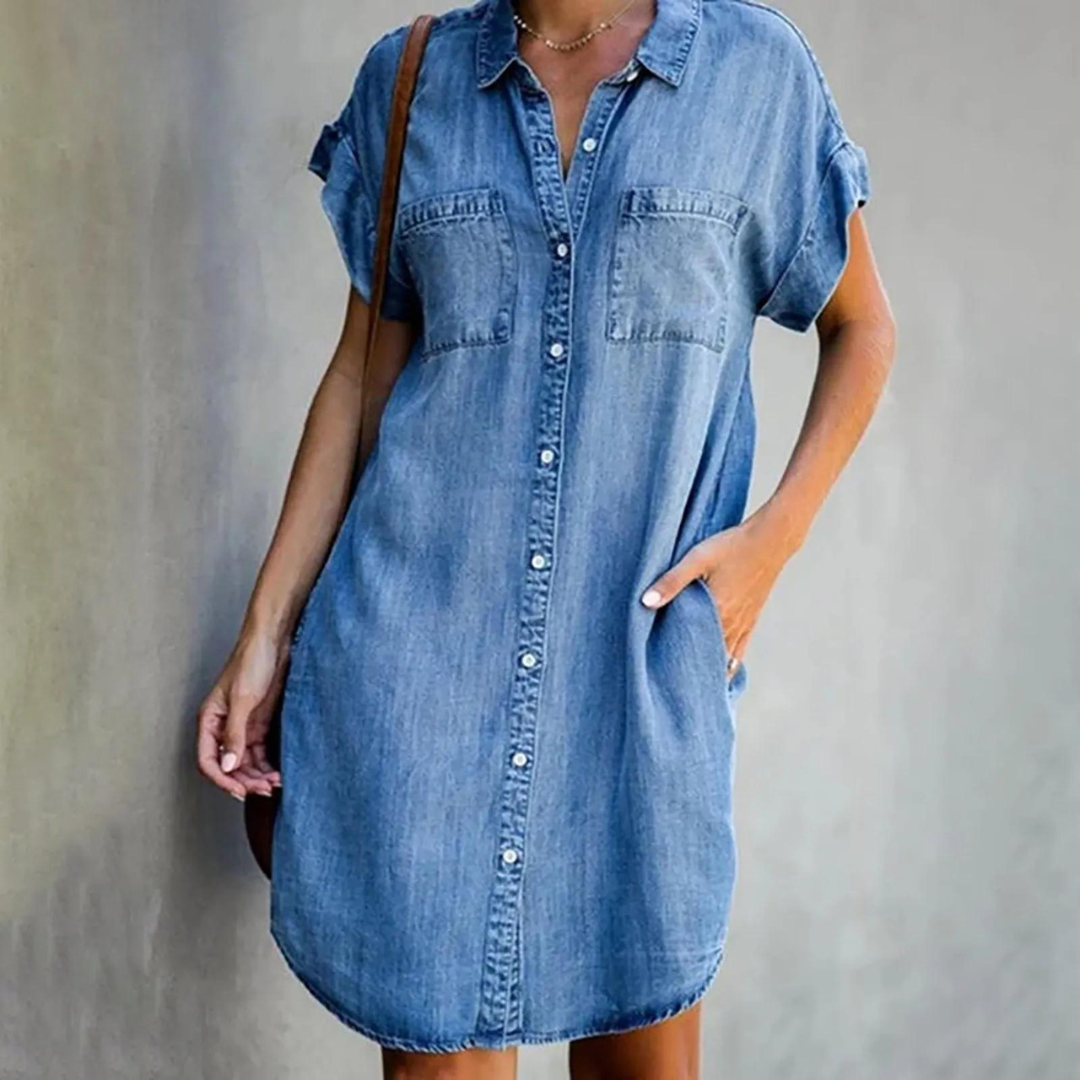 Valenzora | Elegantes Jeanskleid