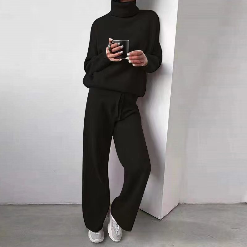 Valenzora - Turtleneck Long Sleeve Knit Set