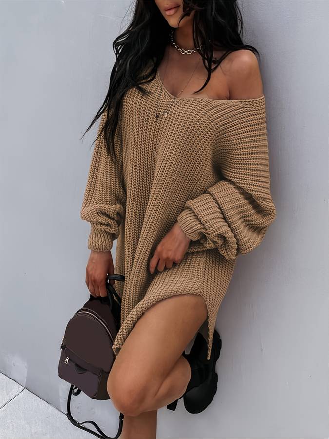 Valenzora – Übergroßes Strickkleid