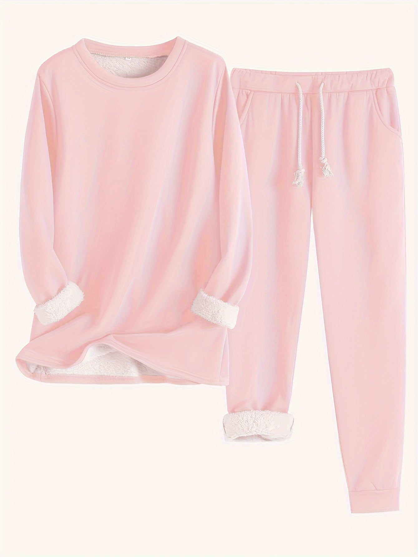 Valenzora | Stylisches Winter-Casual Thermo-Sweatshirt und Jogginghosen-Set für Damen