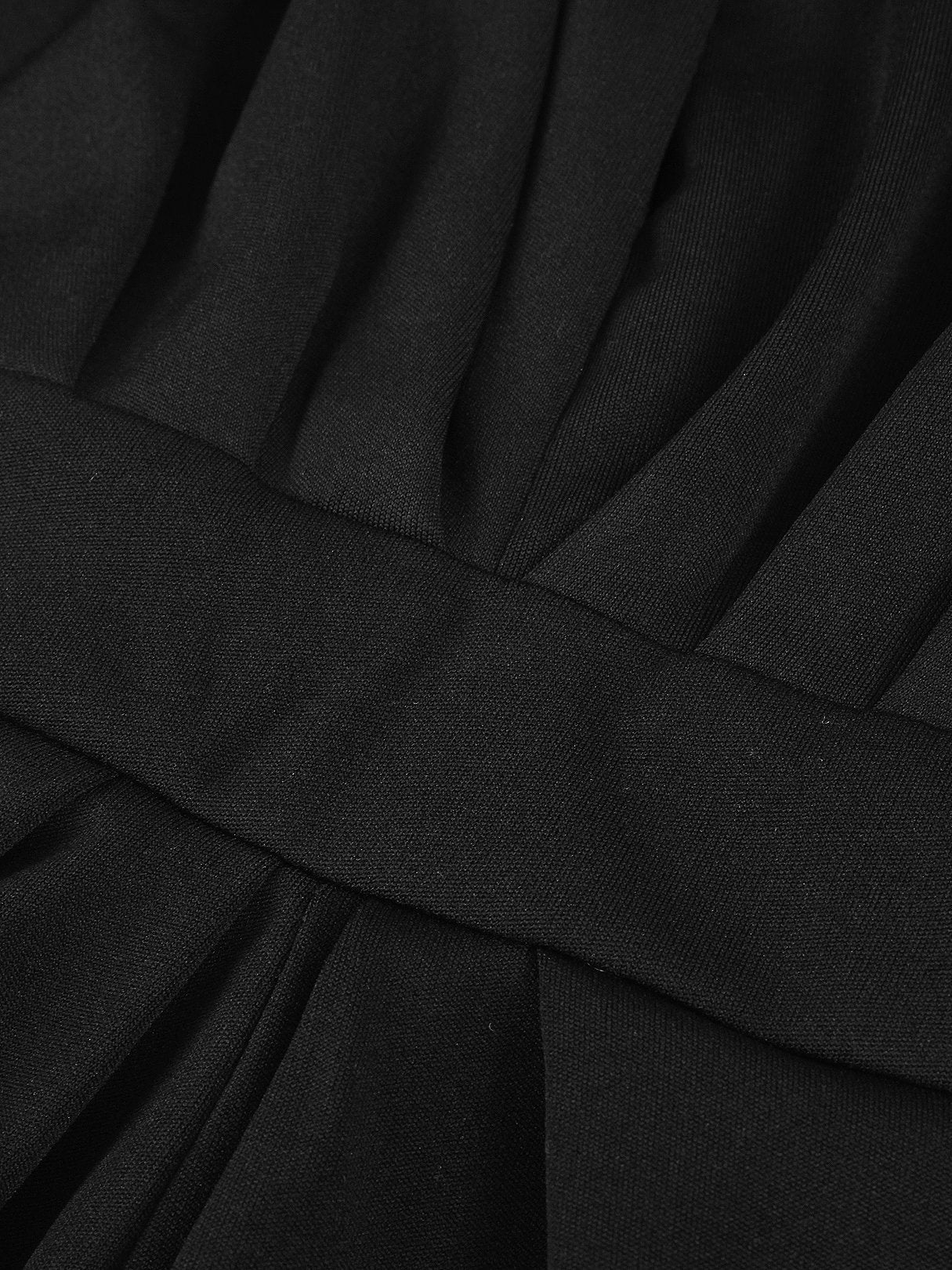 Valenzora | Tiefer V-Ausschnitt Ärmelloser Jumpsuit mit weitem Bein