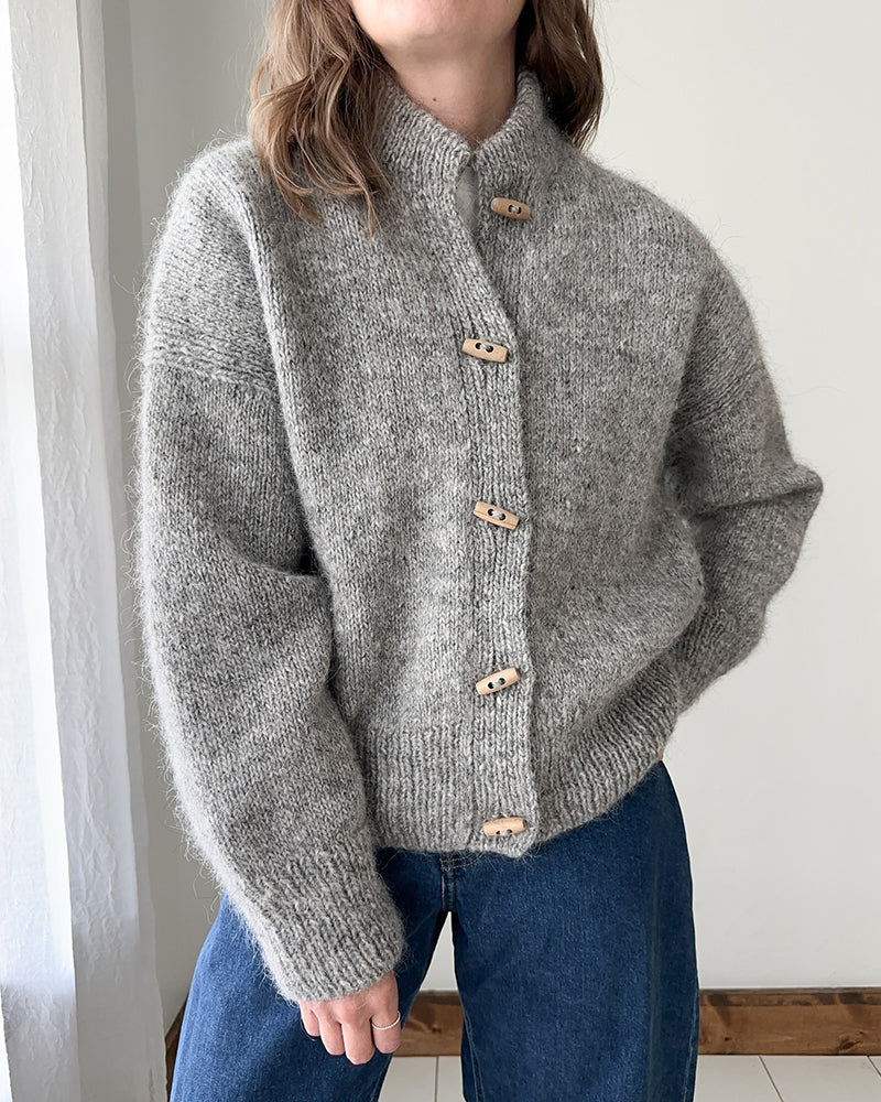 Valenzora | Grey cardigan with buttons