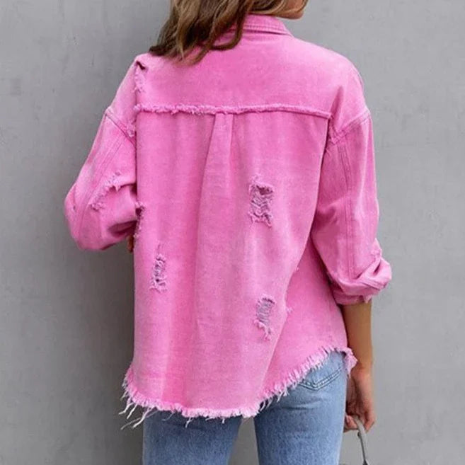 Valenzora | Trendy denim jacket - breathable and stylish for everyday wear