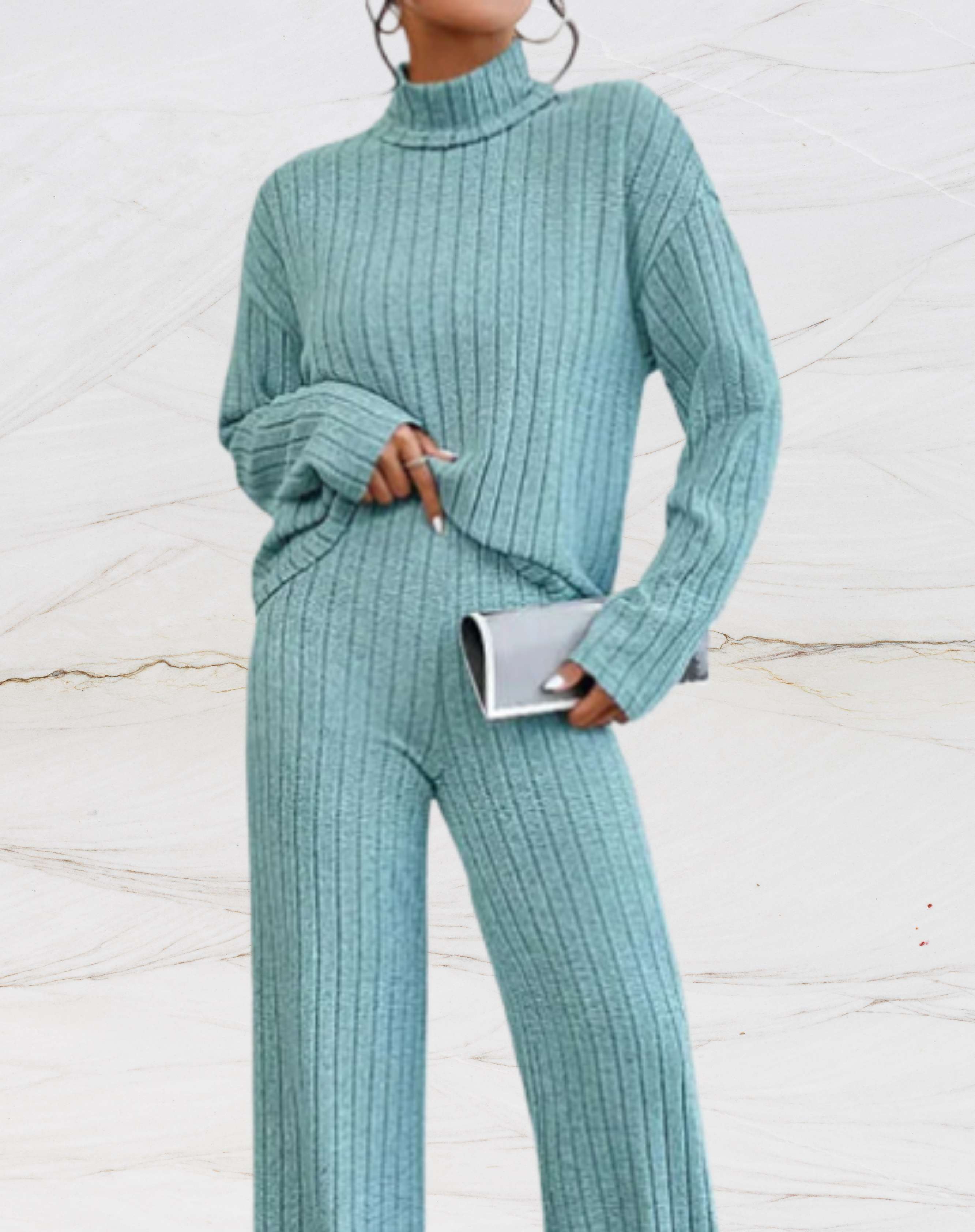 Valenzora - Ribbed Clothing Set