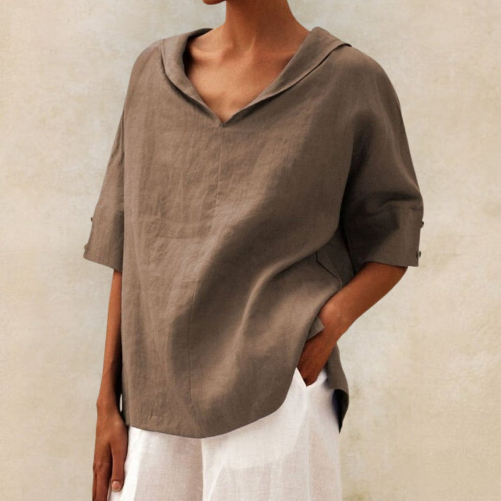 Valenzora | Elegantes Leinenhemd für den Sommer