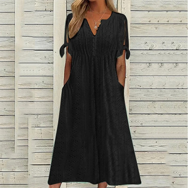 Valenzora | Elegantes Midi-Sommerkleid