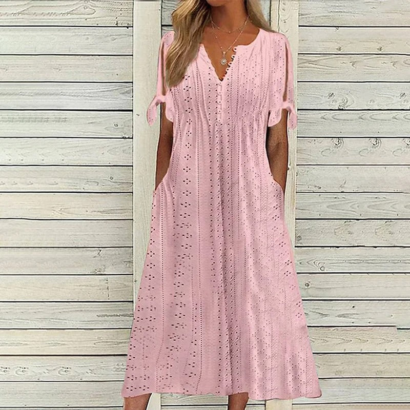 Valenzora | Elegantes Midi-Sommerkleid