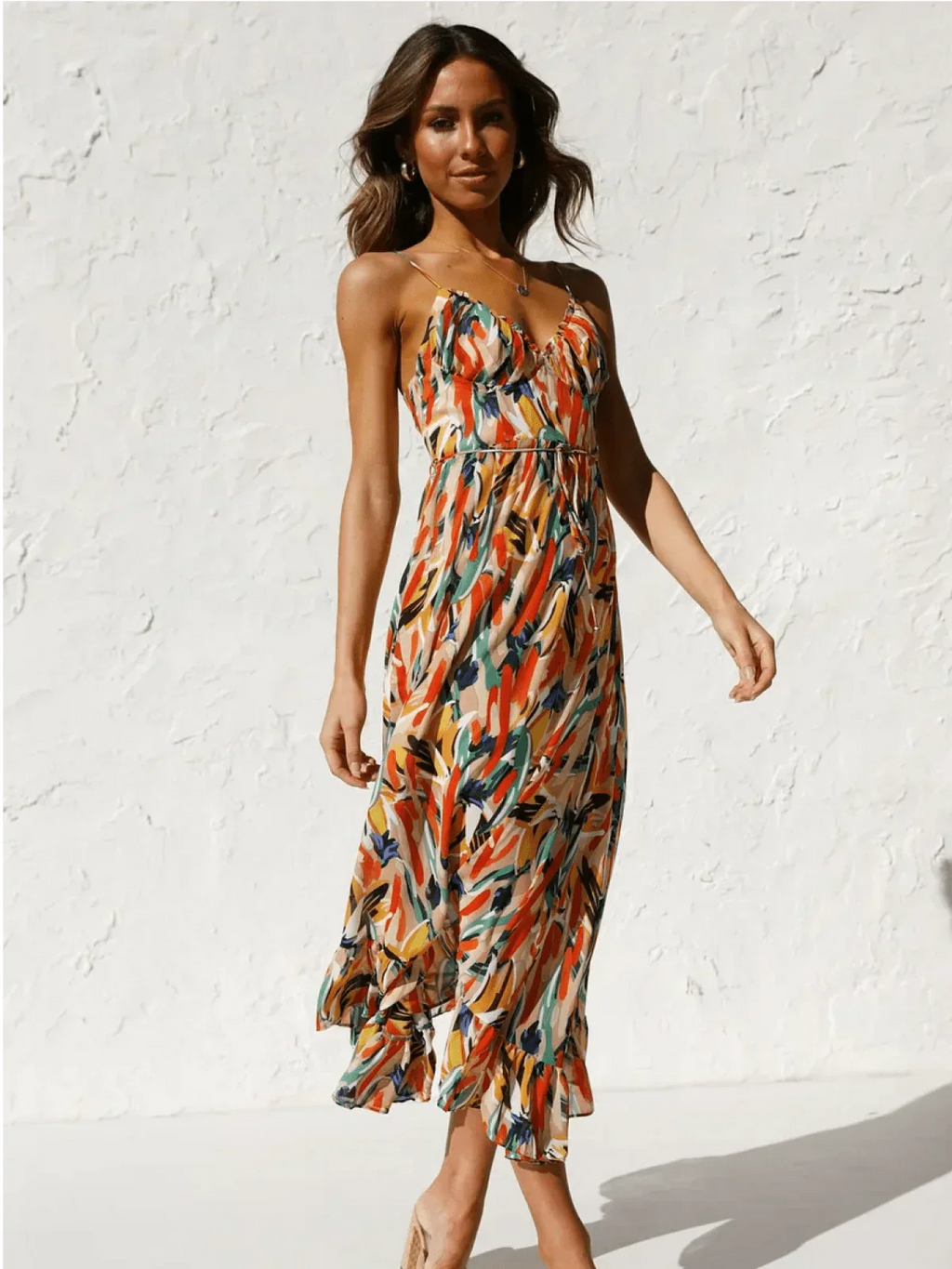 Serena™ - Colorful Midi Dress