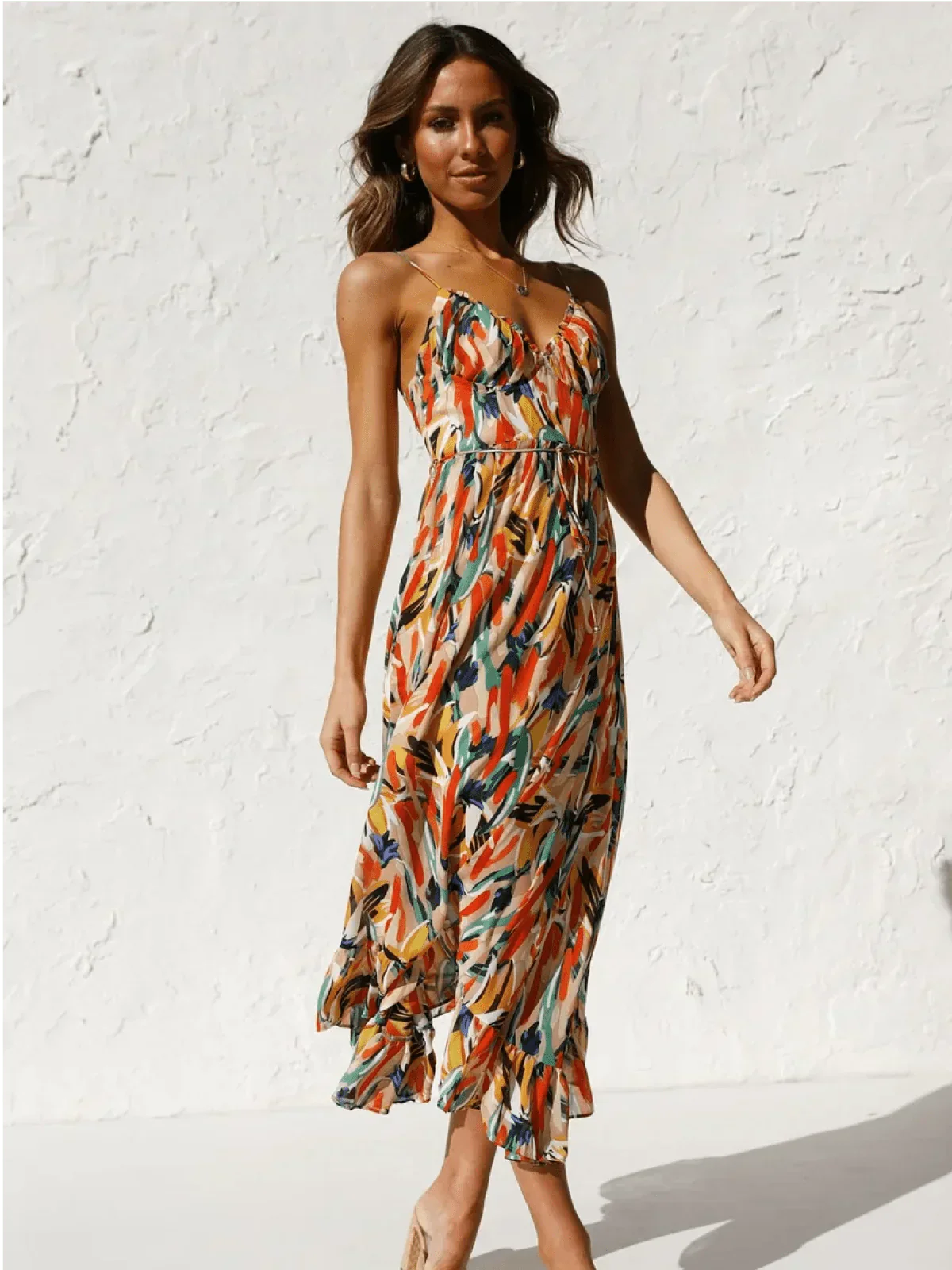 Serena™ - Colorful Midi Dress