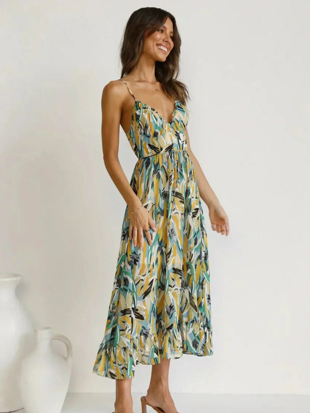 Serena™ - Colorful Midi Dress