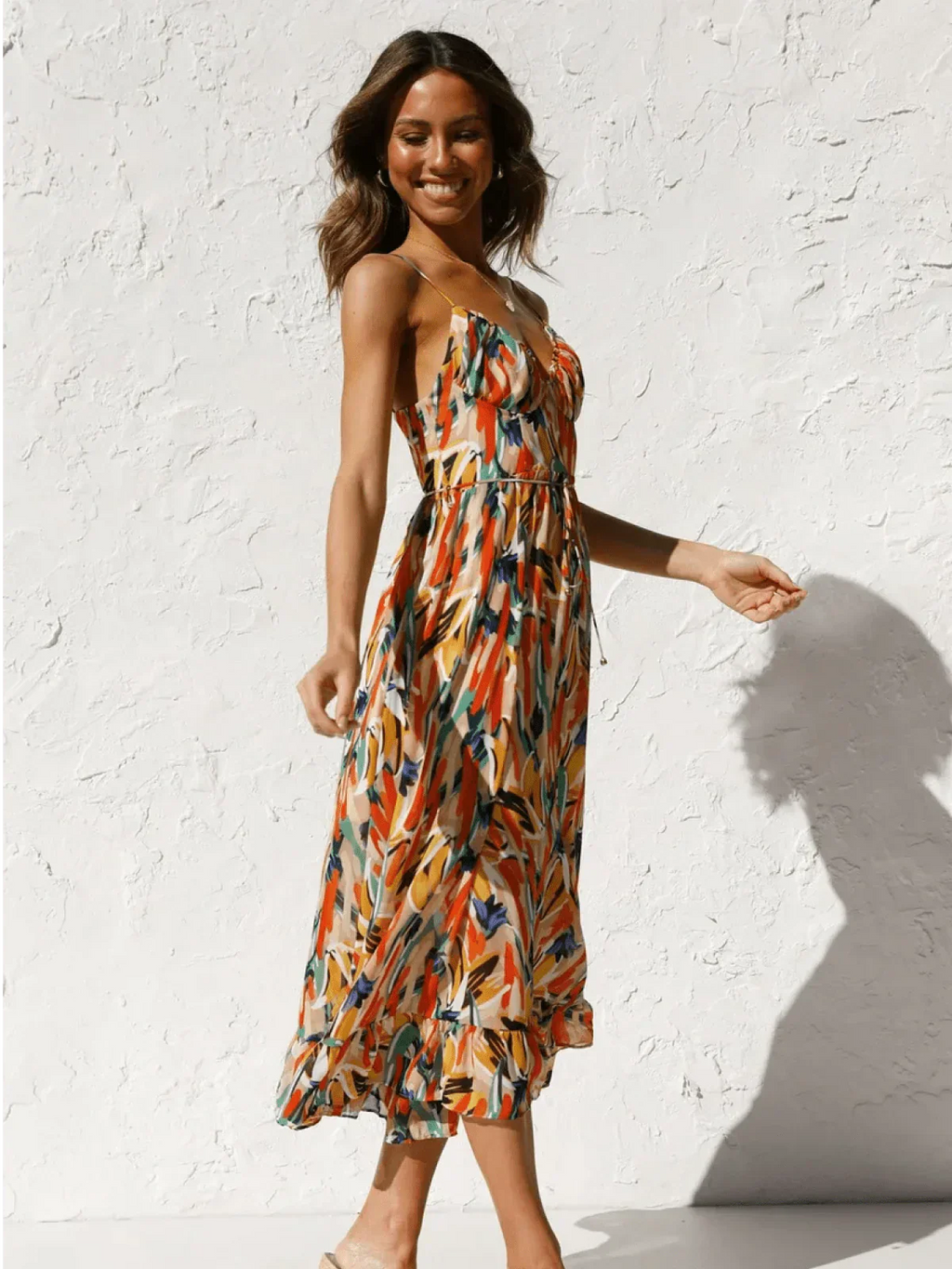 Serena™ - Colorful Midi Dress