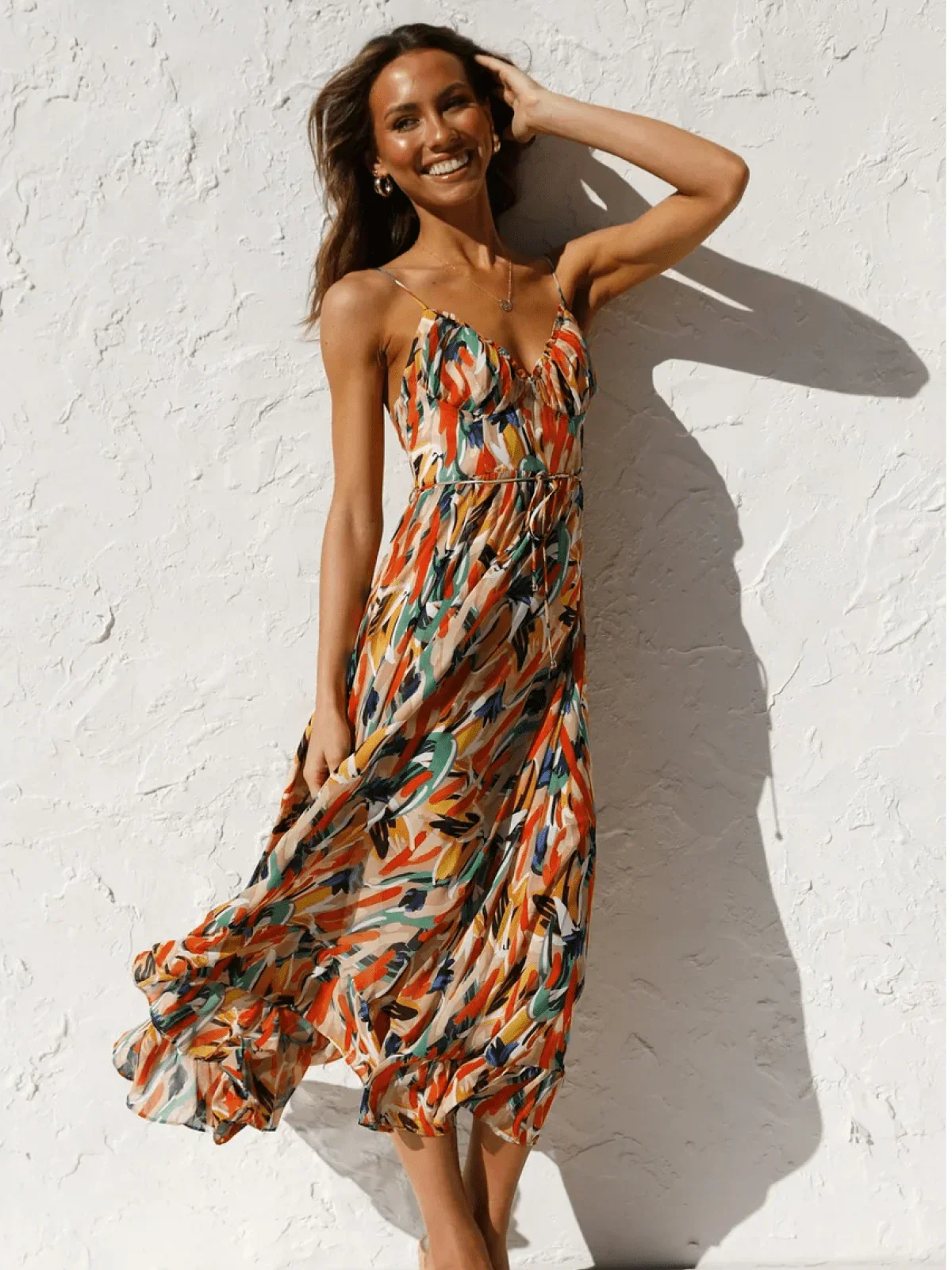 Serena™ - Colorful Midi Dress
