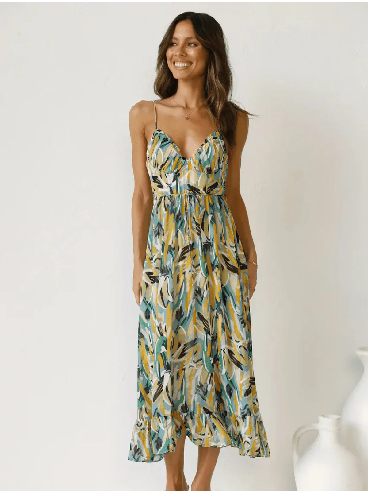 Serena™ - Colorful Midi Dress